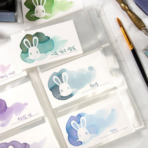 Wearingeul Ink Color Swatch Cards - Rabbit