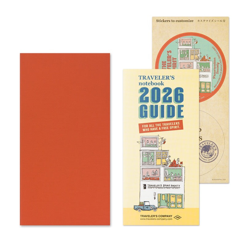PRE ORDER (OCT 1) 2026 Traveler's Notebook Refill - Regular Size - Monthly