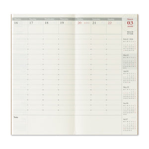 PRE ORDER (OCT 1) 2026 Traveler's Notebook Refill - Regular Size - Weekly Vertical
