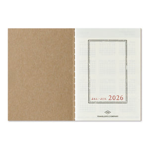 PRE ORDER (OCT 1) 2026 Traveler's Notebook Refill - Passport Size - Weekly