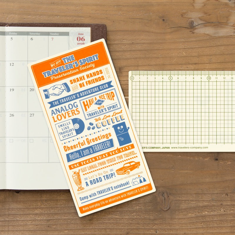 PRE ORDER (OCT 1) 2026 Traveler's Notebook Pencil Board - Regular