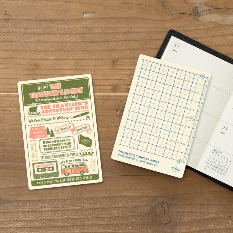 PRE ORDER (OCT 1) 2026 Traveler's Notebook Pencil Board - Passport