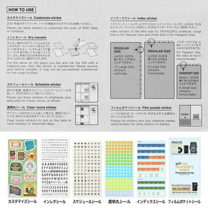 PRE ORDER (OCT 1) 2026 Traveler's Notebook Customized Sticker Set