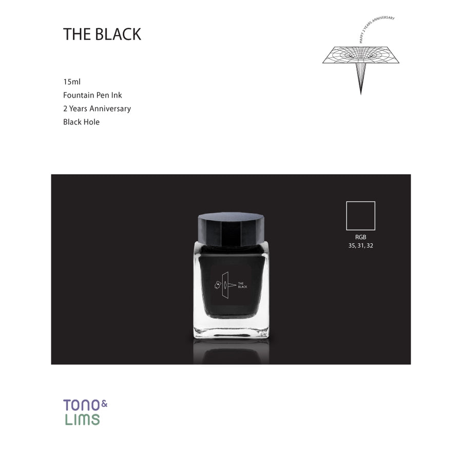 Tono & Lims Fountain Pen Ink - 2 Years Anniversary - The Black
