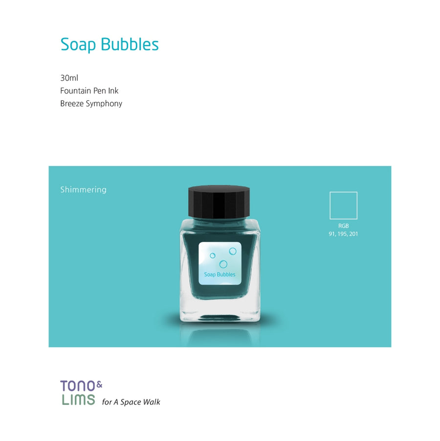 Tono & Lims Fountain Pen Ink - Breeze Symphony - Soap Bubbles