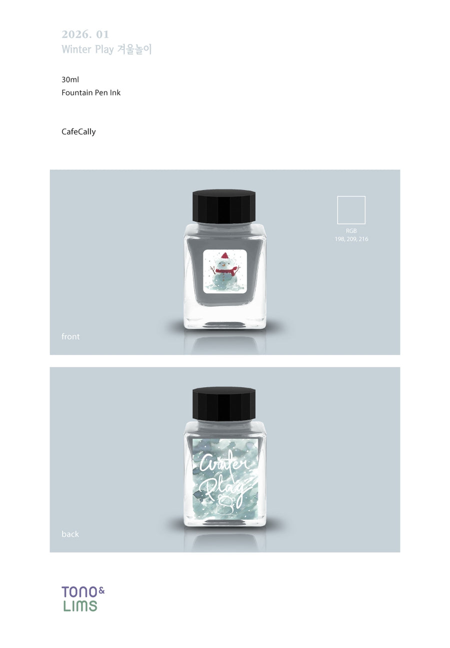 Tono & Lims Fountain Pen Ink - Cafecally - 2026 01 Winter Play
