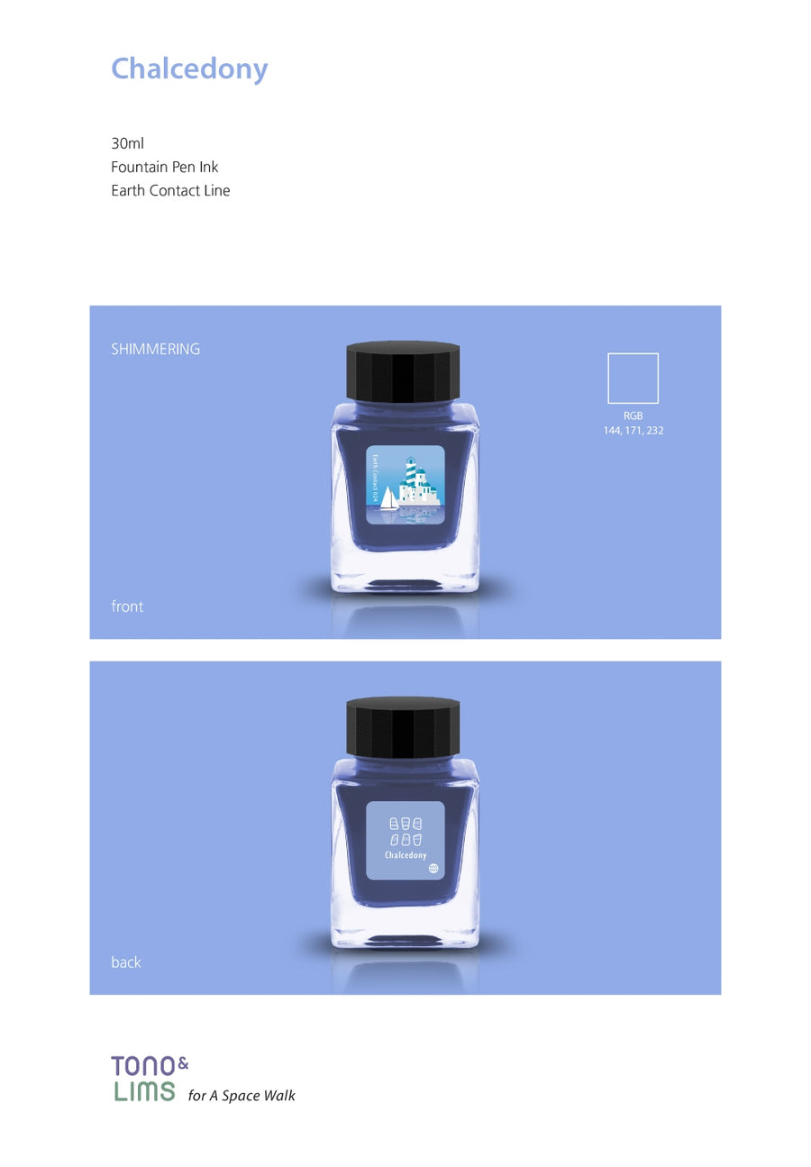 Tono & Lims Fountain Pen Ink - Earth Contact - 024 Chalcedony