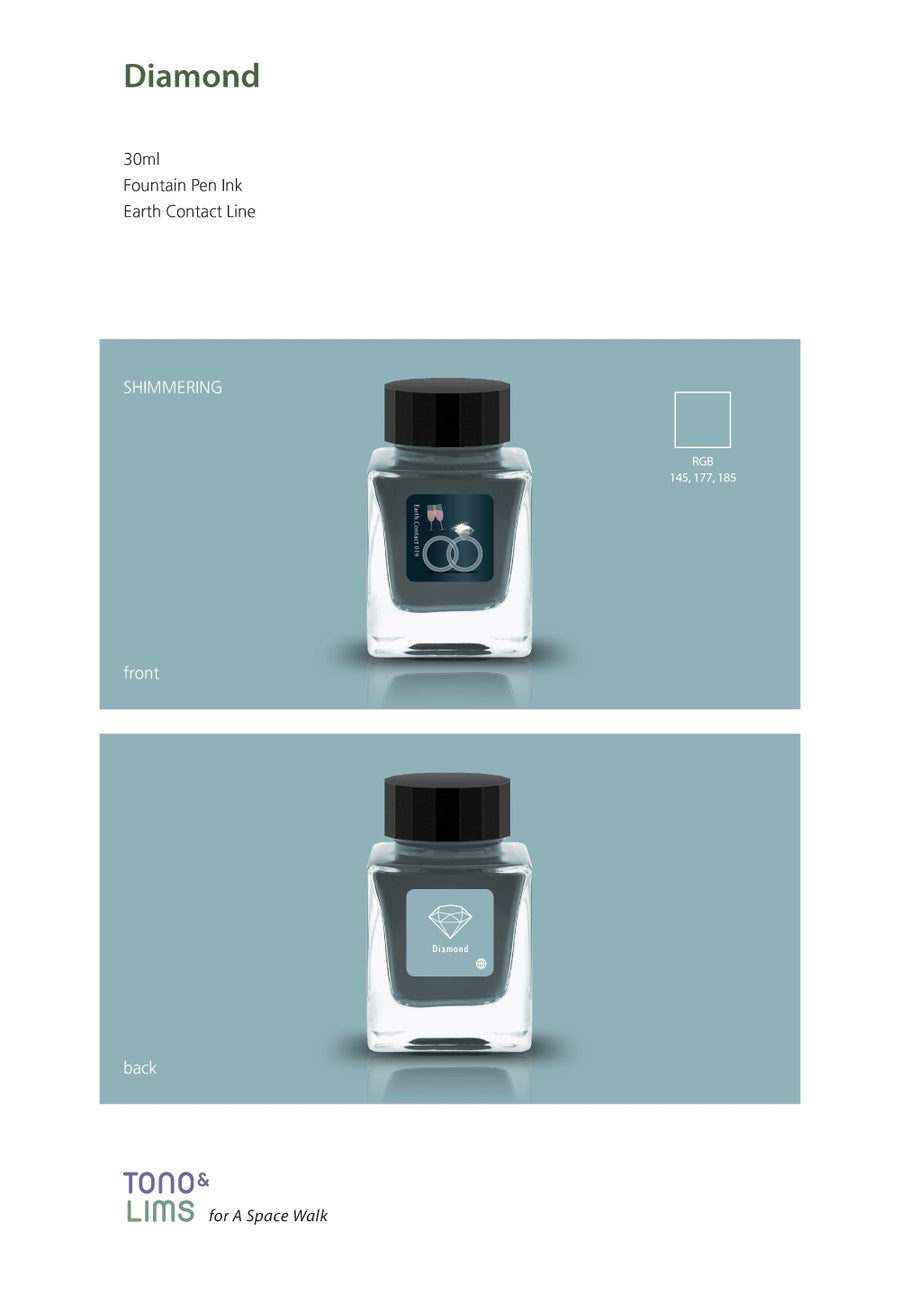 Tono & Lims Fountain Pen Ink - Earth Contact - 019 Diamond