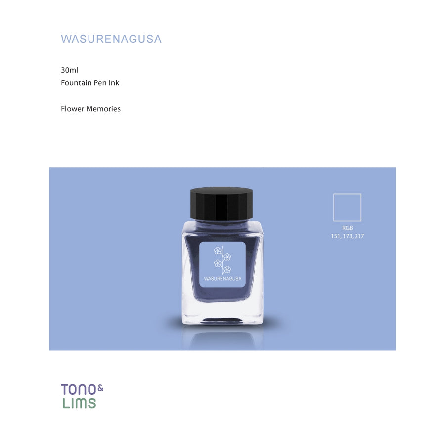 Tono & Lims Fountain Pen Ink - Flower Memories - WASURENAGUSA