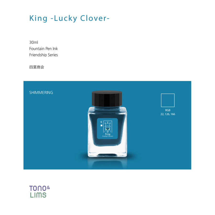 Tono & Lims Fountain Pen Ink - Friendship - King -Lucky Clover-