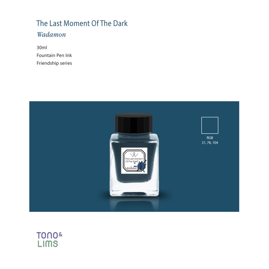 Tono & Lims Fountain Pen Ink - Friendship - The Last Moment Of The Dark
