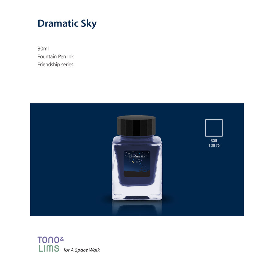 Tono & Lims Fountain Pen Ink - Friendship - Dramatic Sky