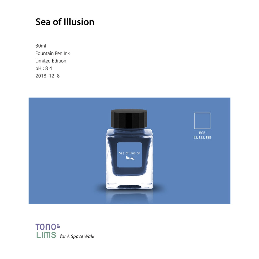Tono & Lims Fountain Pen Ink - Limited Edition - Sea of Illusion