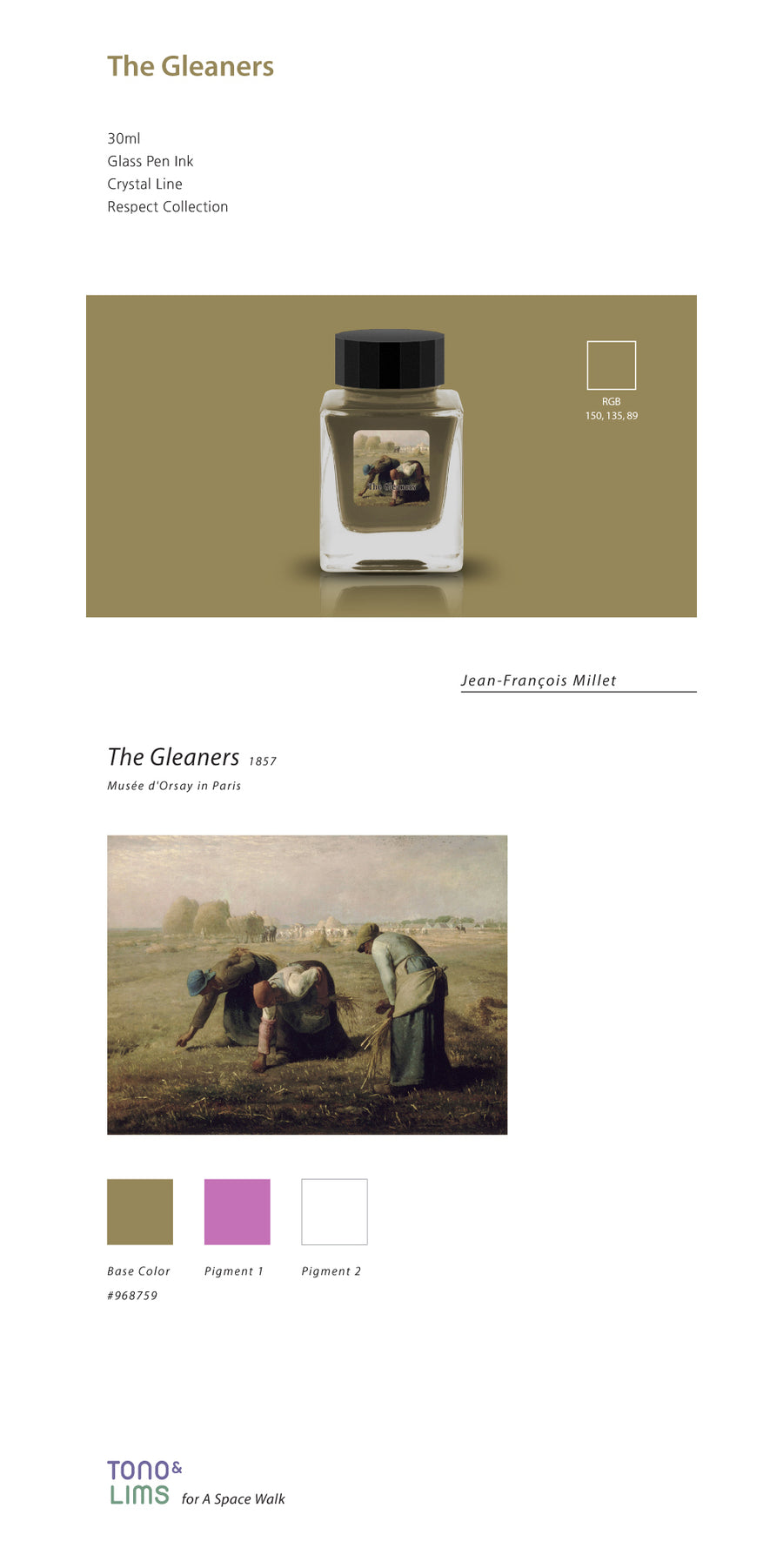 Tono & Lims Glass Pen Ink - Crystal Line - The Gleaners