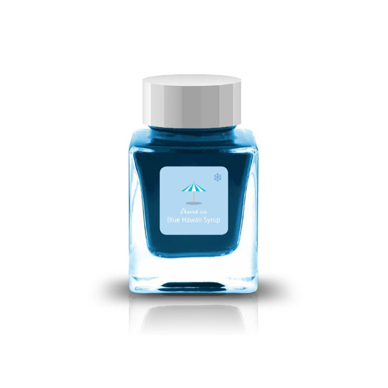 Tono & Lims Fountain Pen Ink - Shaved Ice - Blue Hawaii Syrup