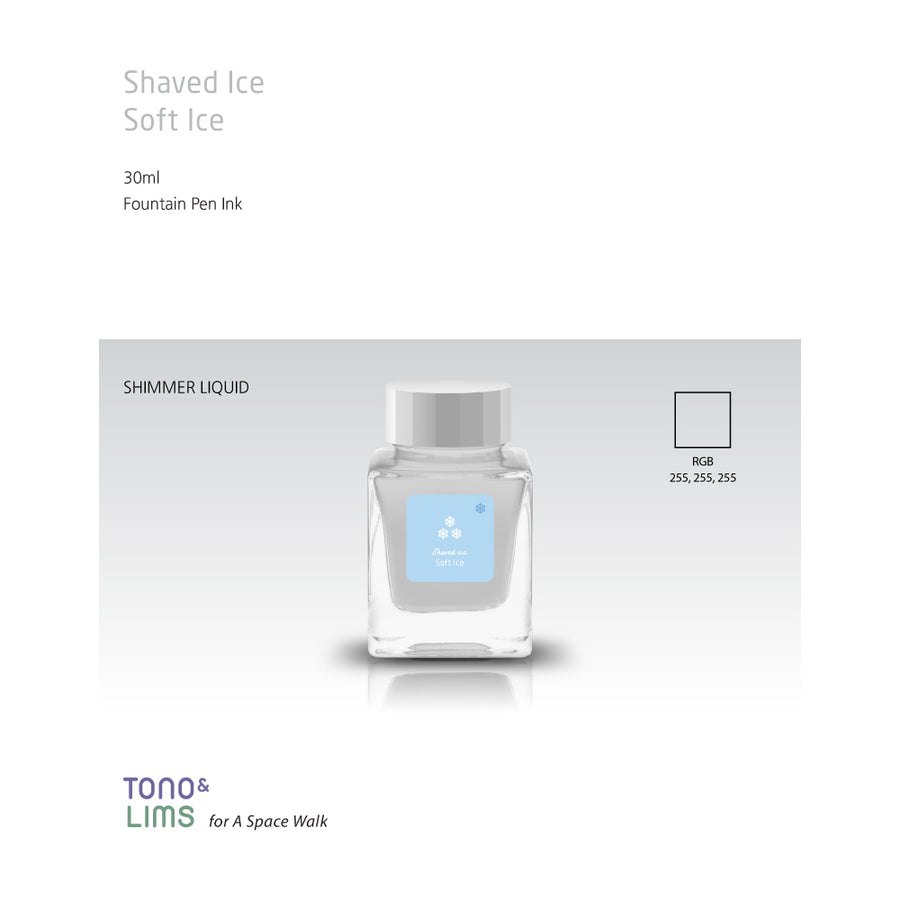 Tono & Lims Fountain Pen Ink - Shaved Ice - Soft Ice