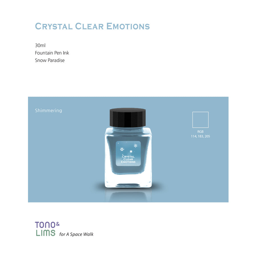 Tono & Lims Fountain Pen Ink - Snow Paradise - Crystal Clear Emotions