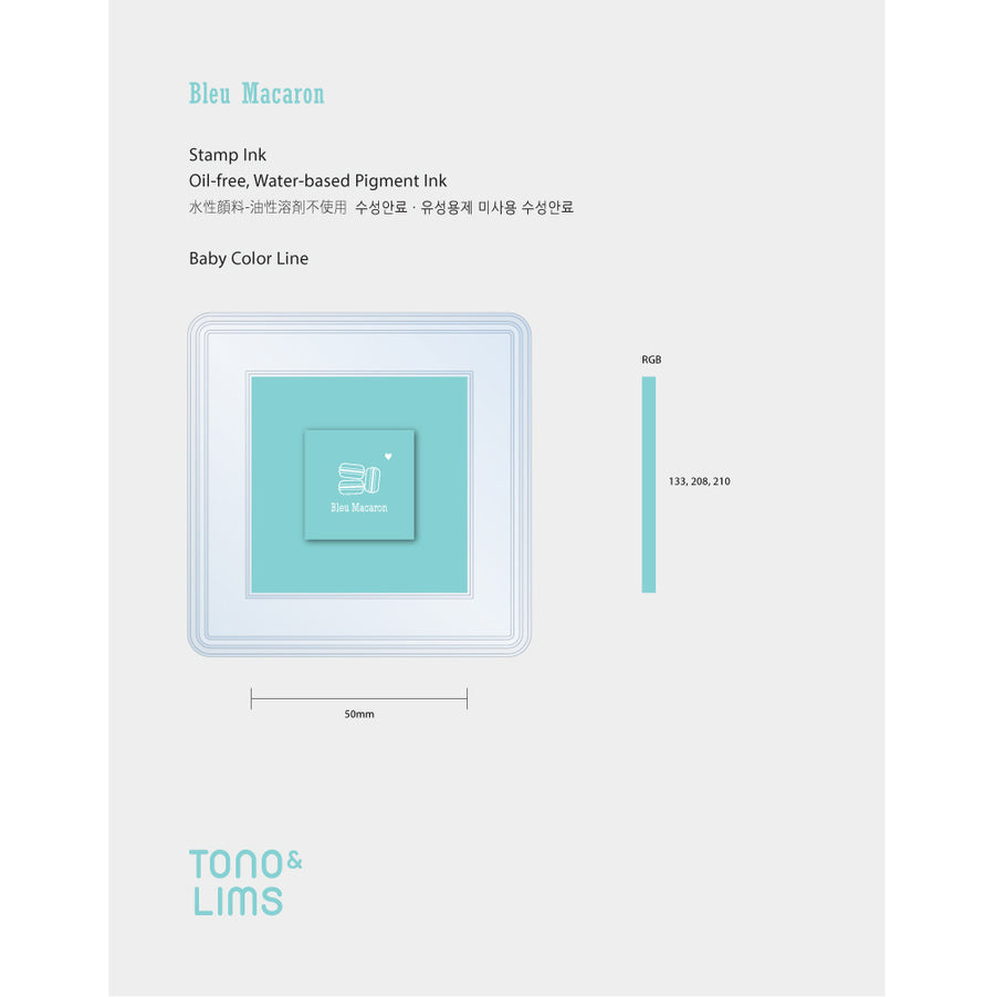 Tono & Lims Stamp Ink Pad - Baby Color - Bleu Macaron