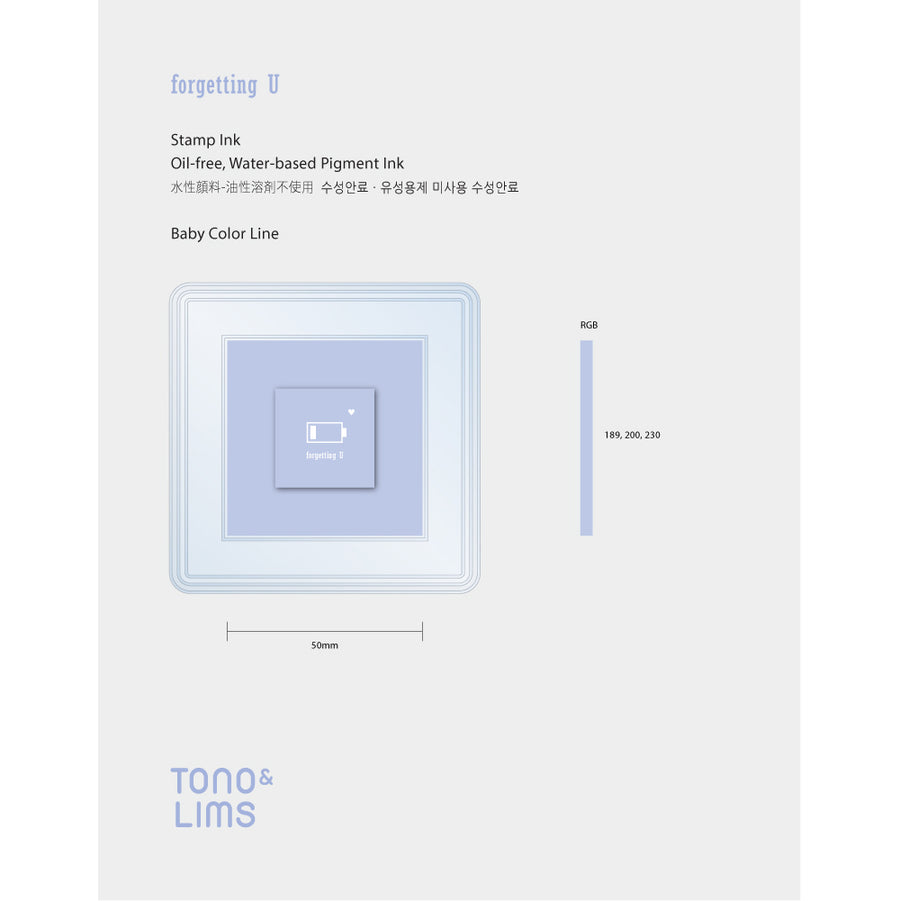 Tono & Lims Stamp Ink Pad - Baby Color - Forgetting U