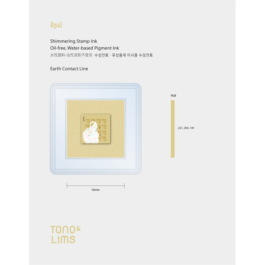 Tono & Lims Stamp Ink Pad - Earth Contact - Opal