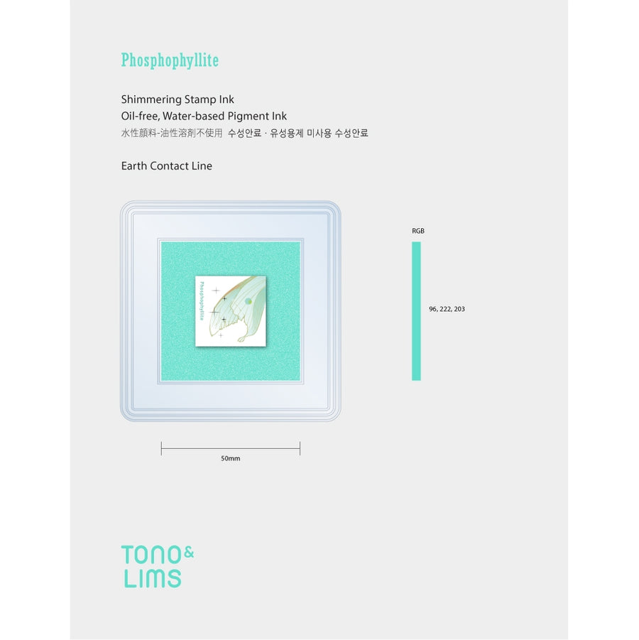 Tono & Lims Stamp Ink Pad - Earth Contact - Phosphophyllite