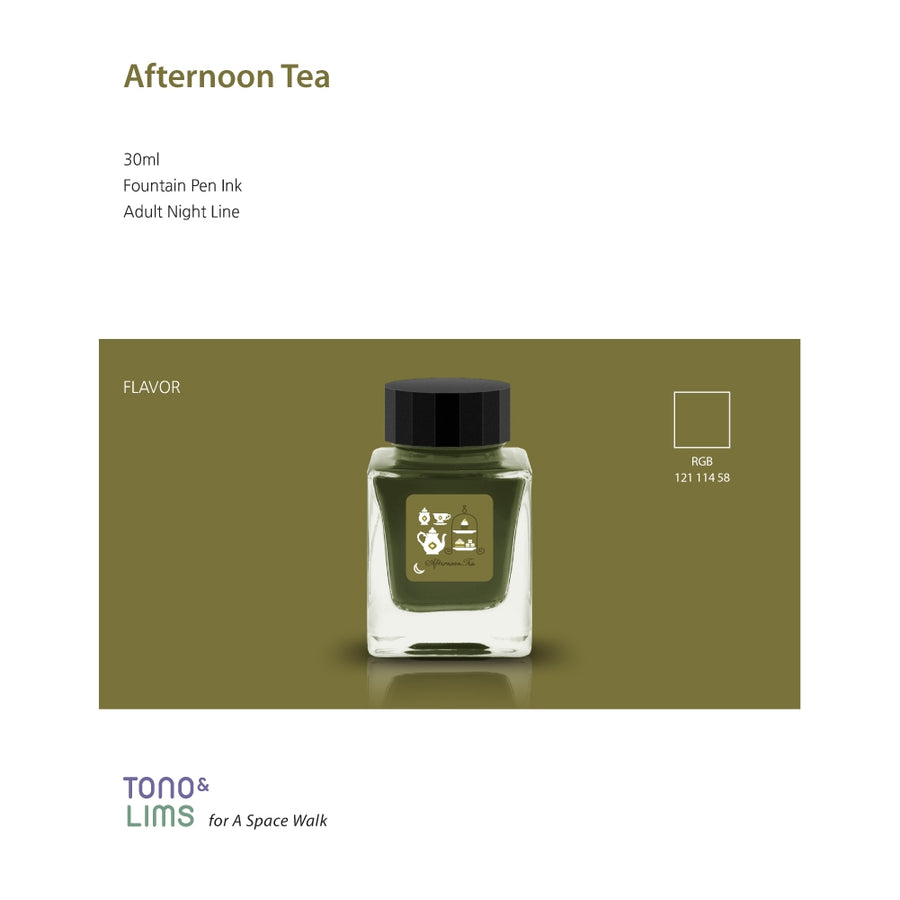 Tono & Lims Fountain Pen Ink - Adult Night - Afternoon Tea (Scented)