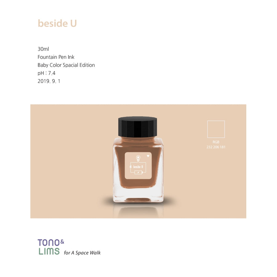 Tono & Lims Fountain Pen Ink - Baby Color - Beside U
