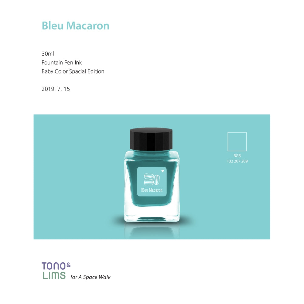 Tono & Lims Fountain Pen Ink - Baby Color - Bleu Macaron