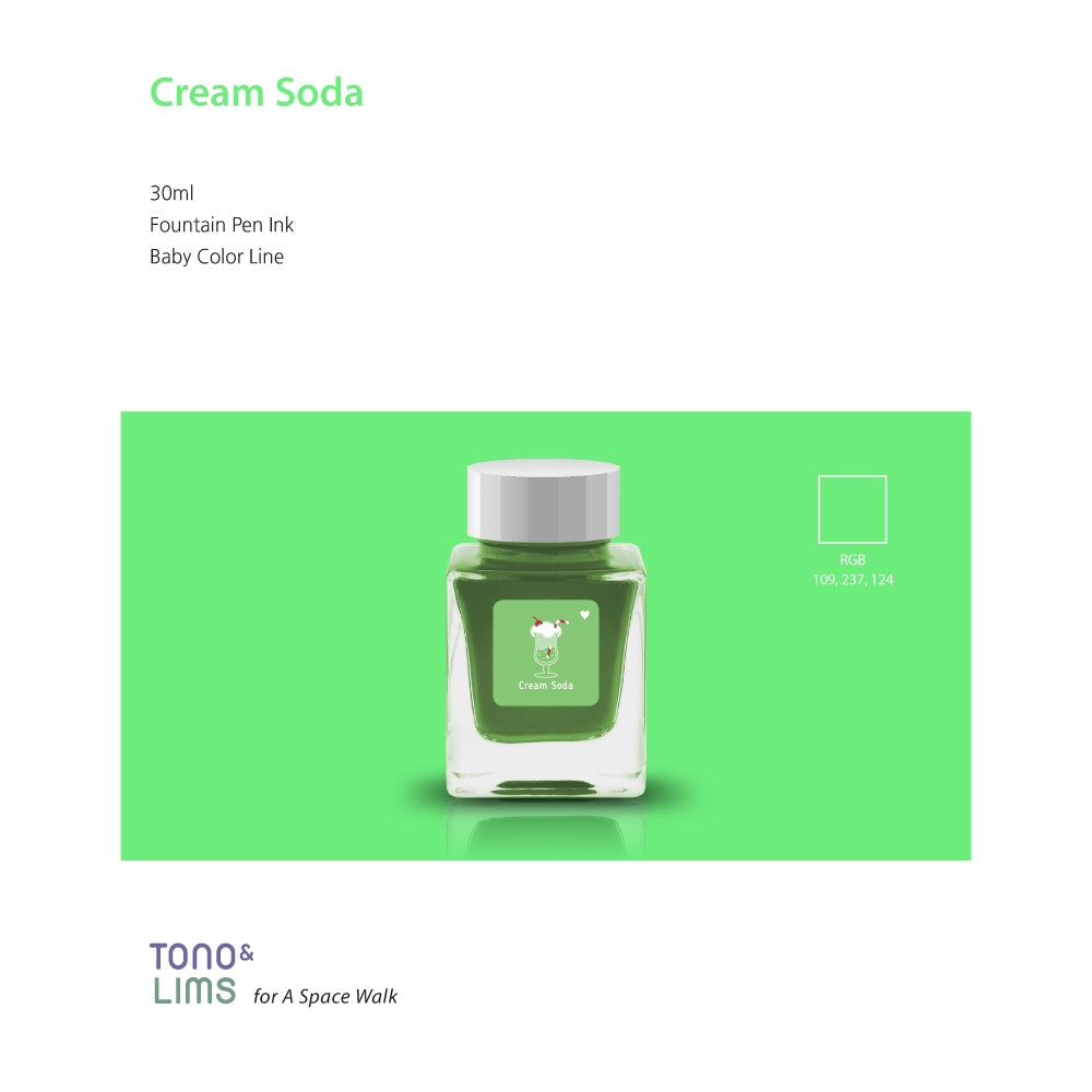 Tono & Lims Fountain Pen Ink - Baby Color - Cream Soda