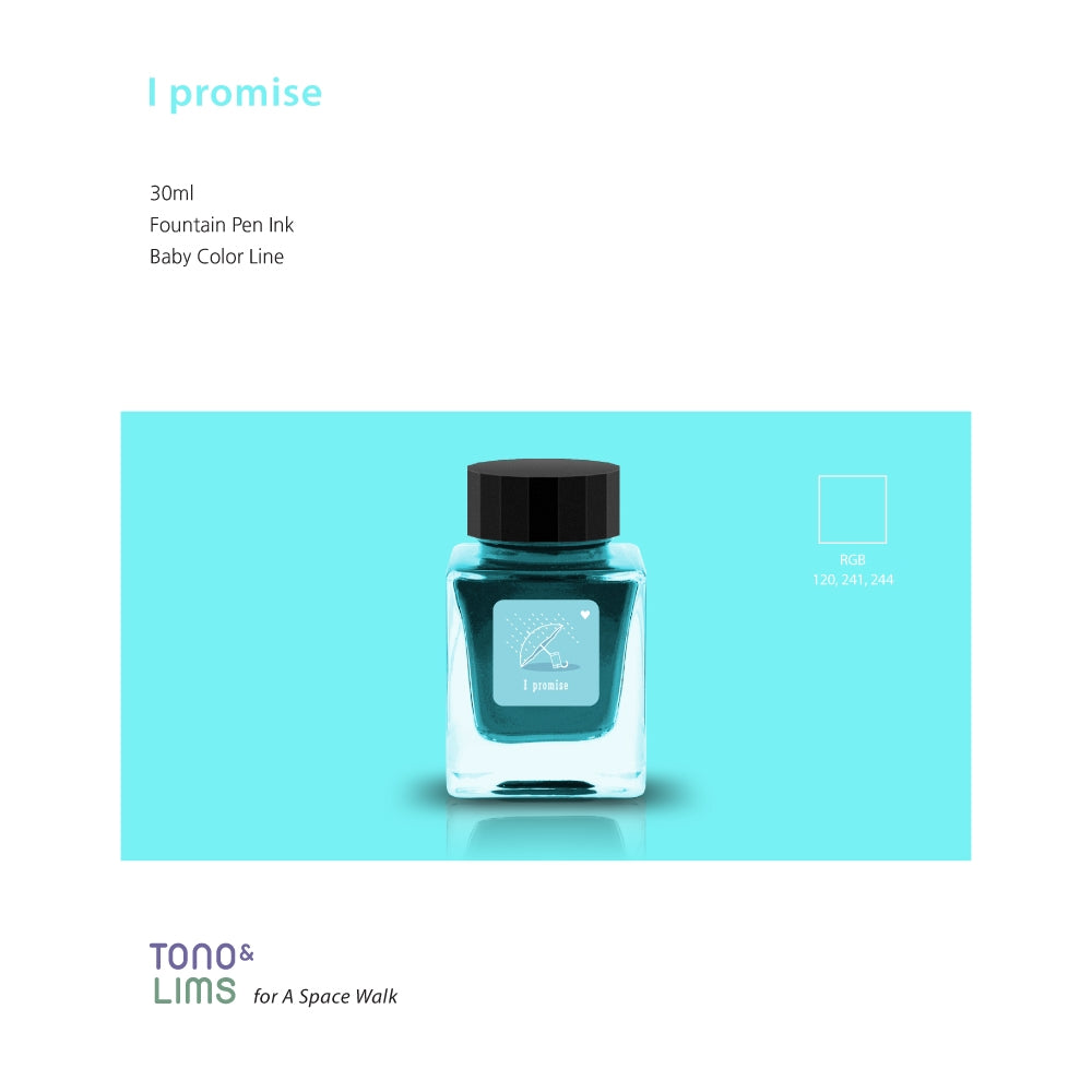 Tono & Lims Fountain Pen Ink - Baby Color - I promise