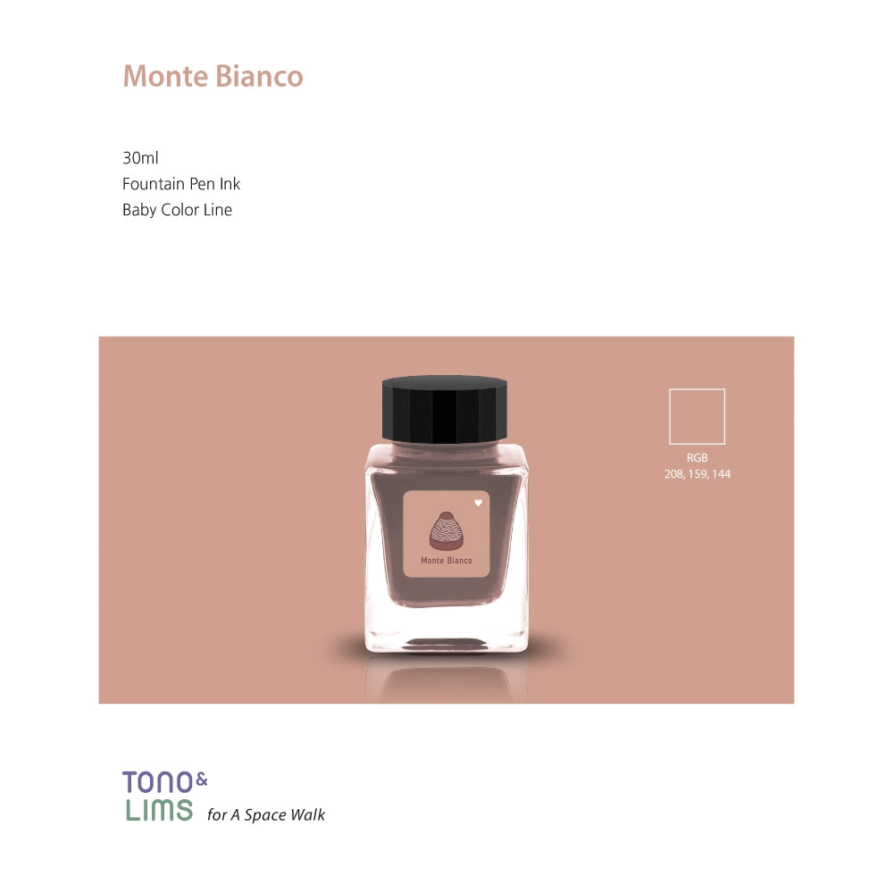 Tono & Lims Fountain Pen Ink - Baby Color - Monte Bianco