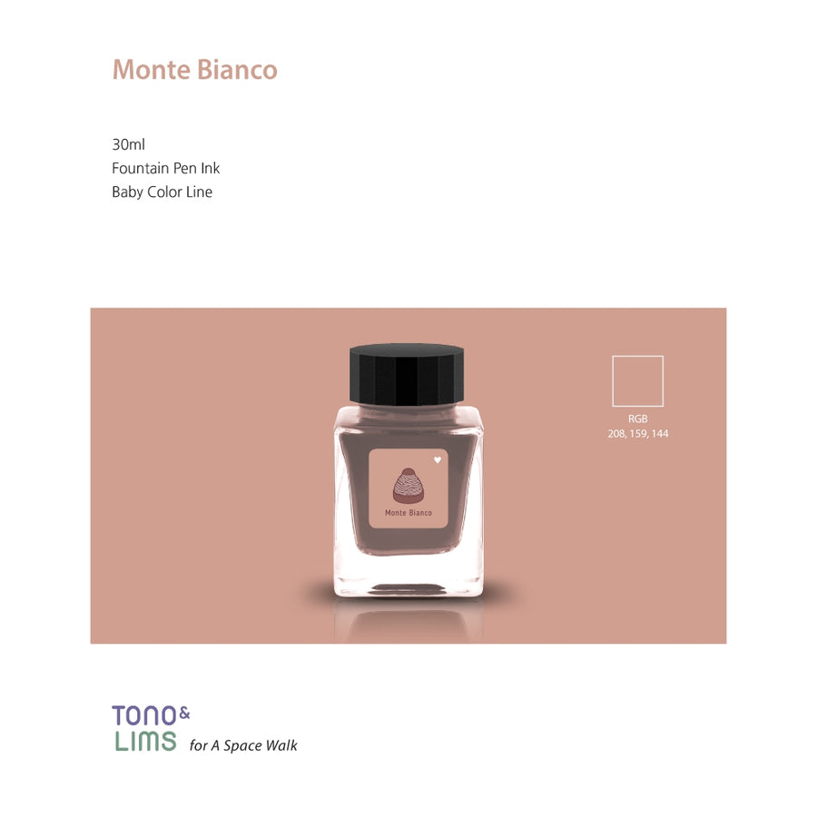 Tono & Lims Fountain Pen Ink - Baby Color - Monte Bianco