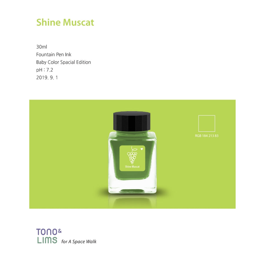 Tono & Lims Fountain Pen Ink - Baby Color - Shine Muscat