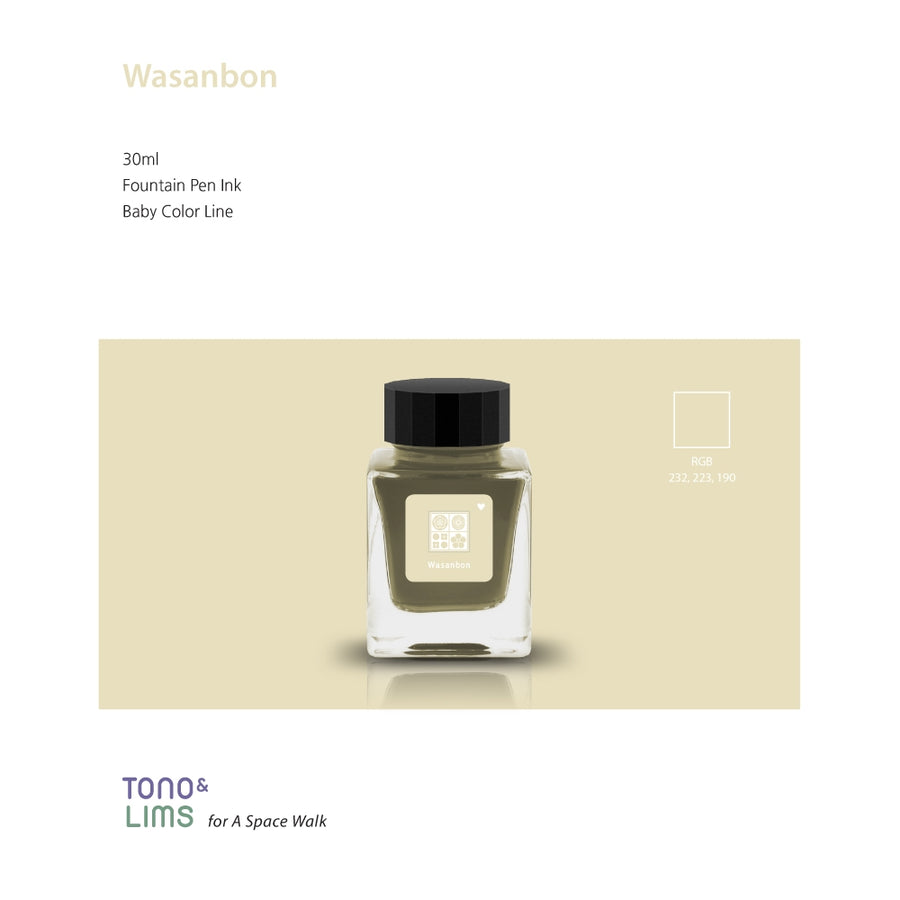 Tono & Lims Fountain Pen Ink - Baby Color - Wasanbon