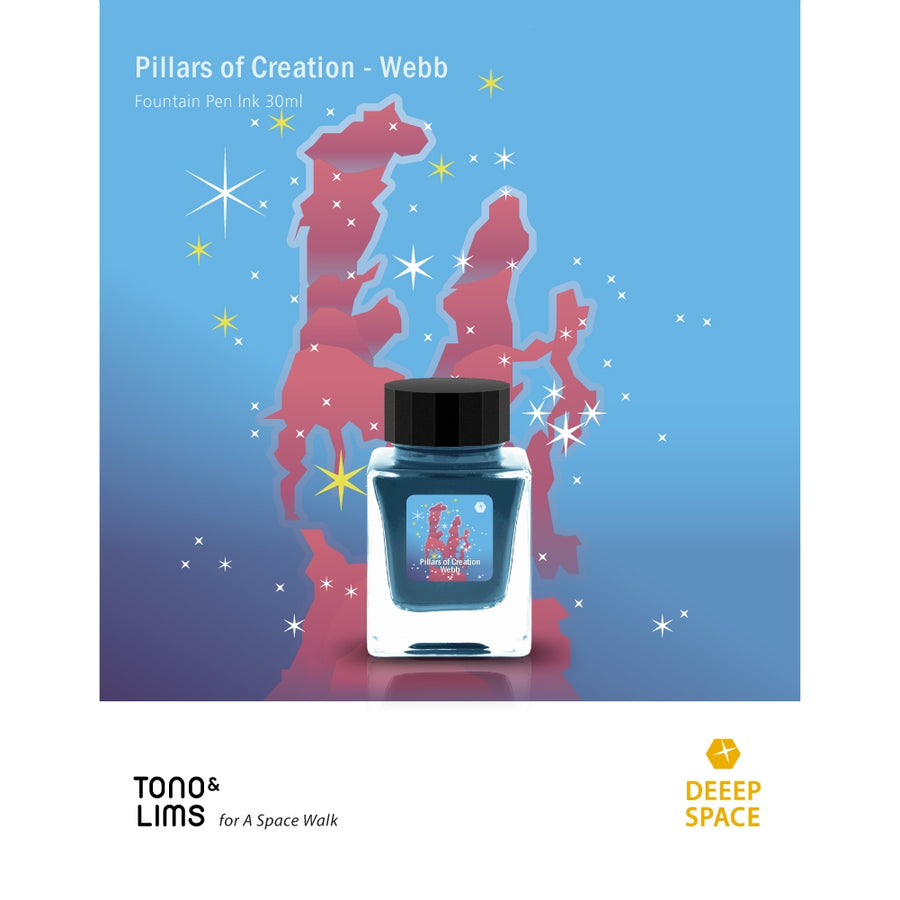 Tono & Lims Fountain Pen Ink - Deeep Space - Pillars of Creation - Webb