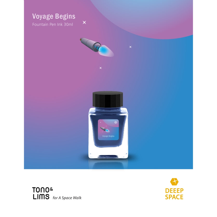 Tono & Lims Fountain Pen Ink - Deeep Space - Voyage Begins