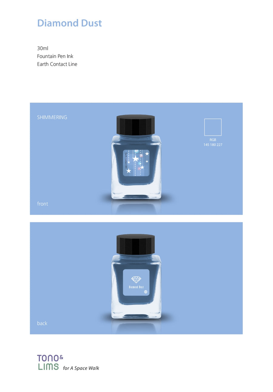 Tono & Lims Fountain Pen Ink - Earth Contact - 005 Diamond Dust