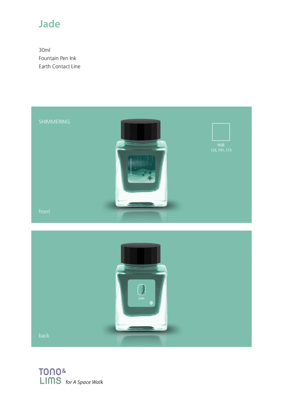 Tono & Lims Fountain Pen Ink - Earth Contact - 020 Jade