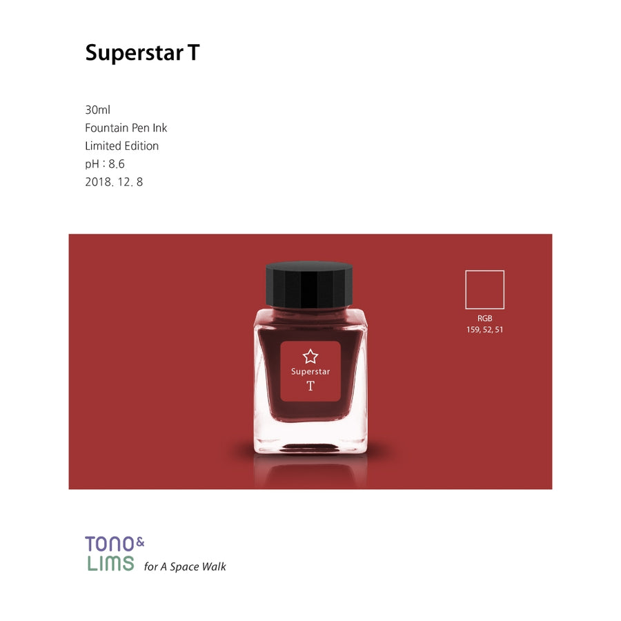 Tono & Lims Fountain Pen Ink - Limited Edition - Superstar T