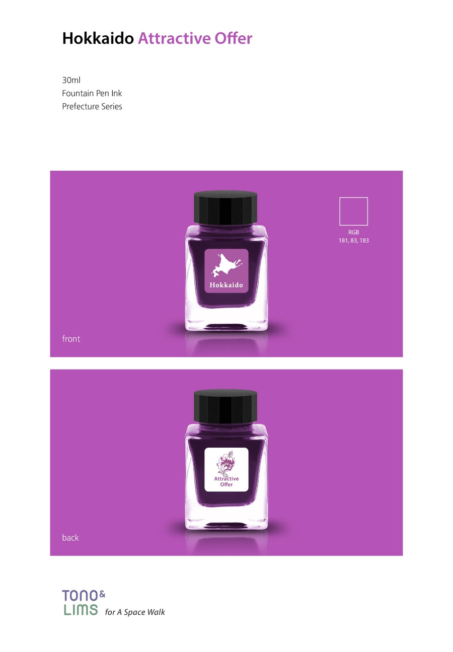 Tono & Lims Fountain Pen Ink - Prefecture - Hokkaido Attractive Offer