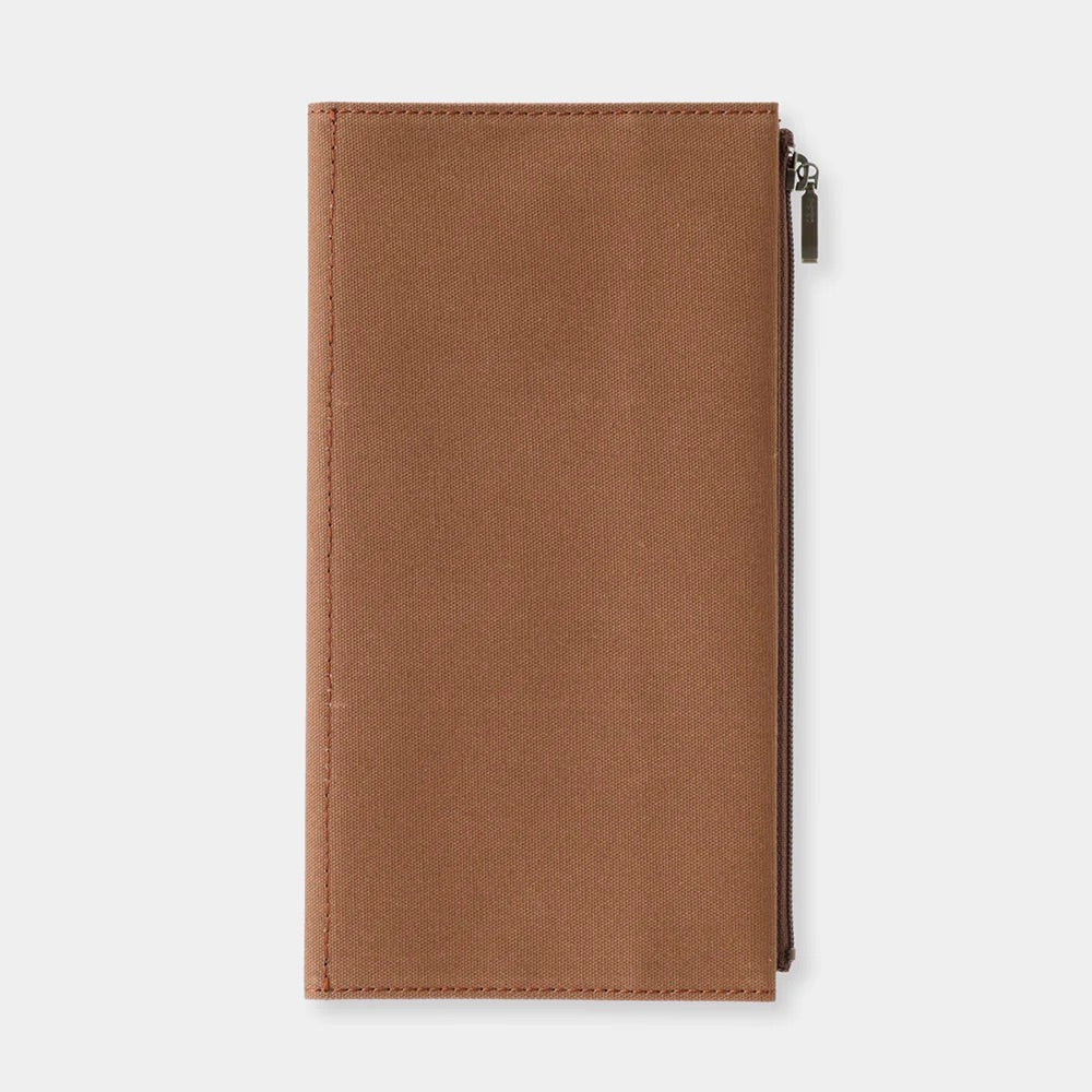 TRAVELER'S Factory Cotton Zipper Case - Coffee (Regular)