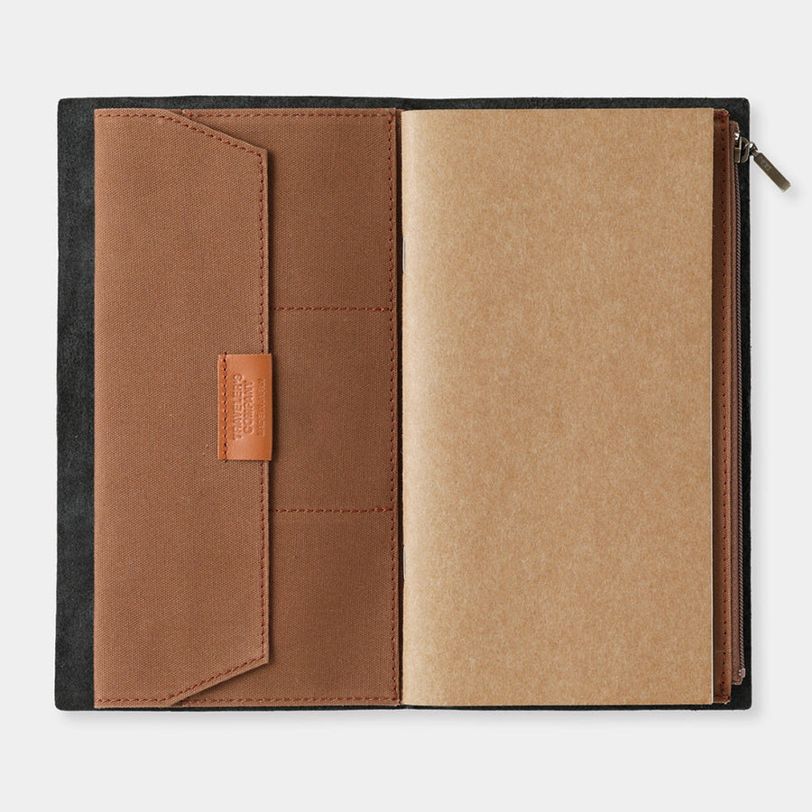 TRAVELER'S Factory Cotton Zipper Case - Coffee (Regular)