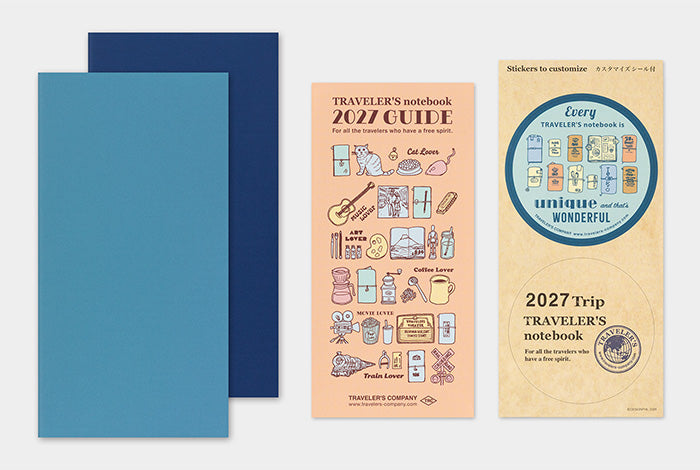 2027 Traveler's Notebook Refill - Regular Size - Weekly + Memo
