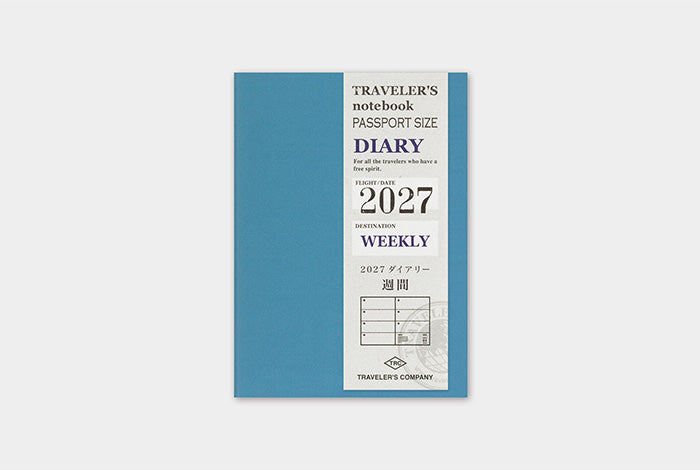 2027 Traveler's Notebook Refill - Passport Size - Weekly