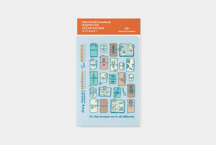 2027 Traveler's Notebook Clear Holder Folder - Passport
