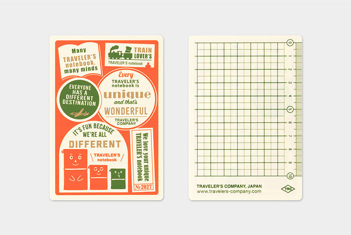 2027 Traveler's Notebook Pencil Board - Passport