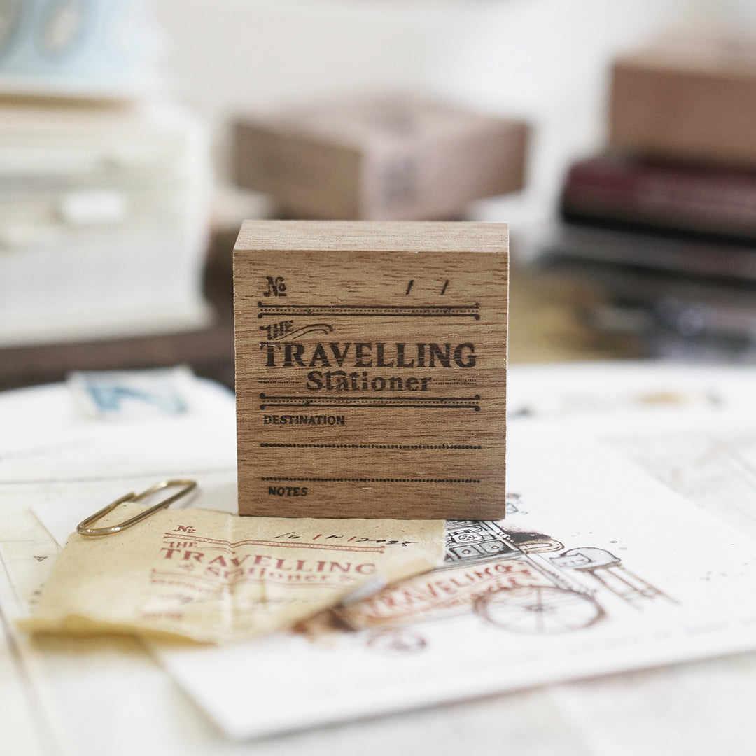 Pre Order: Black Milk Project Traveling Stationer Rubber Stamp - Label BMP305