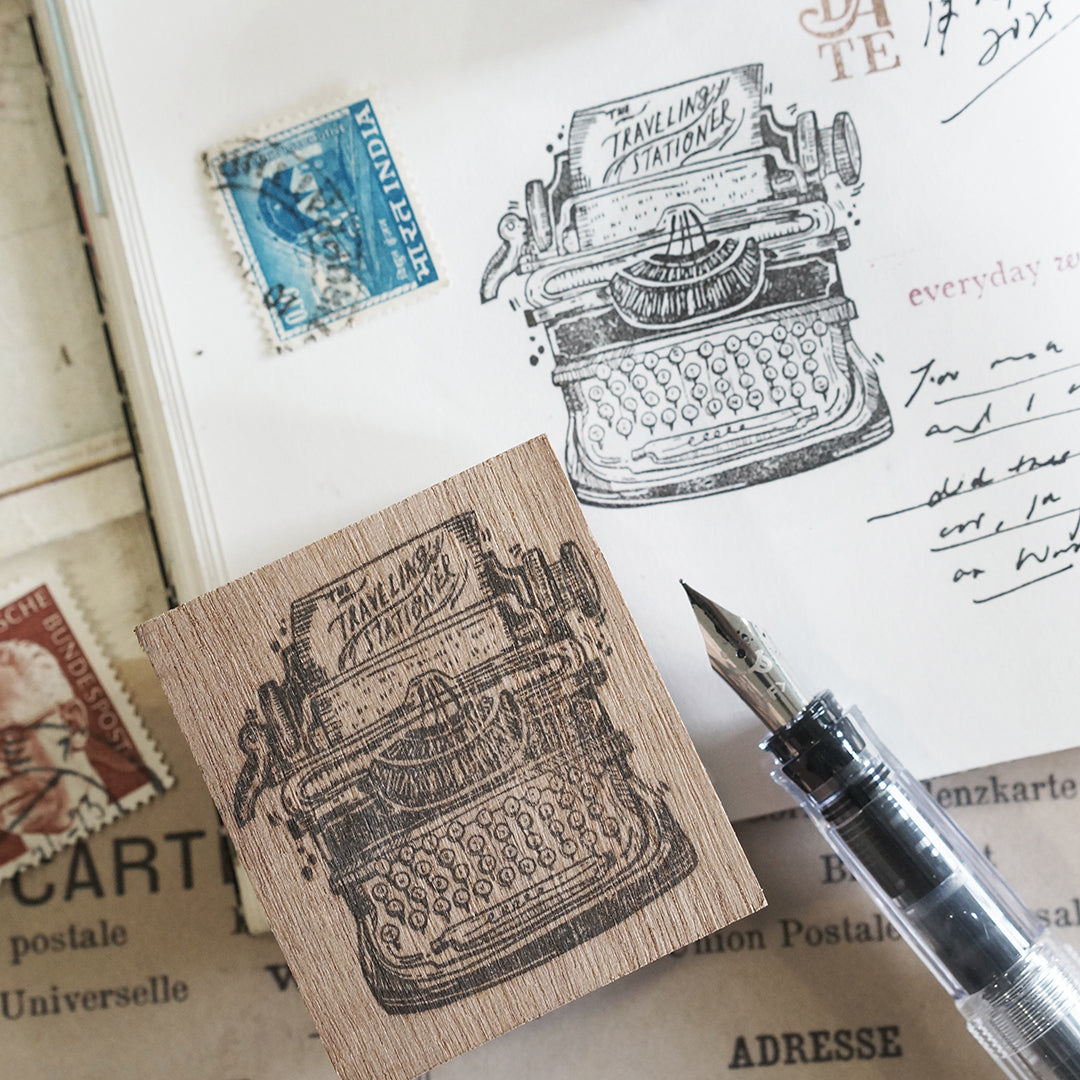 Pre Order: Black Milk Project Traveling Stationer Rubber Stamp - Typewriter BMP308