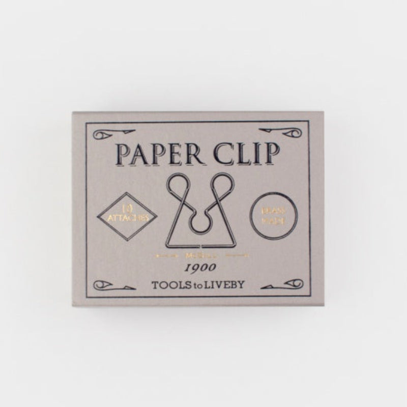 Tools to Liveby Gold Brass Paper Clips - McGill