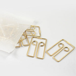 Tools to Liveby Gold Brass Paper Clips - Owl